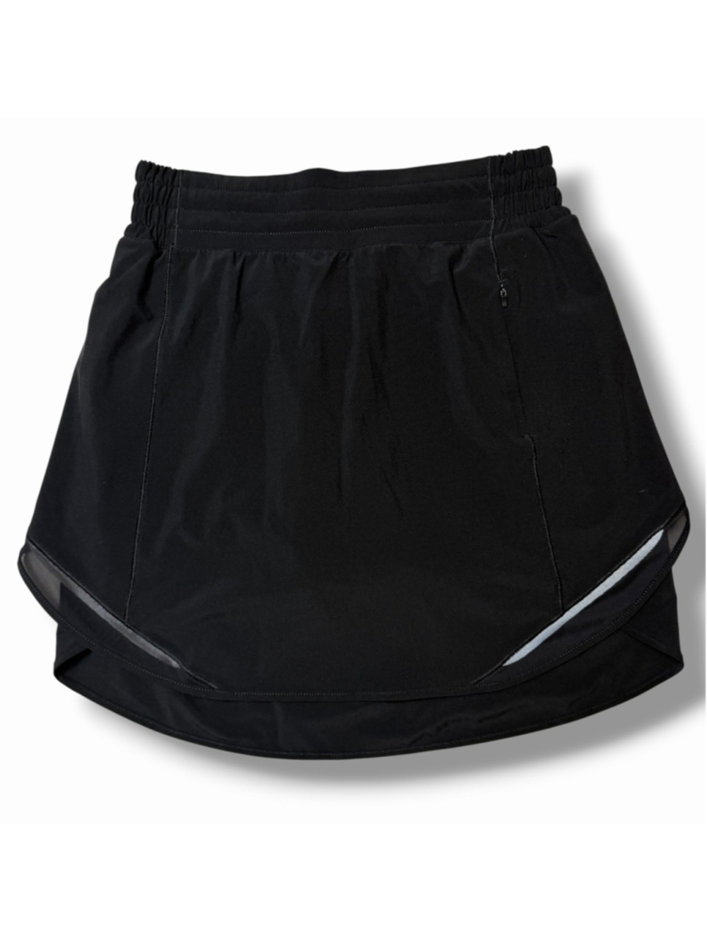 Lululemon Hotty Hot High Rise Skirt Long Black Womens 4 Skort Built In Shorts